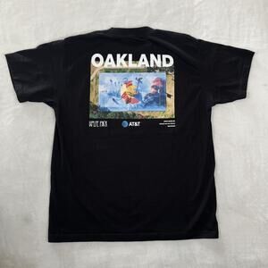Stadium Essentials Wolfe Pack Art T-Shirt Mens XL Black Basketball AT&T Oakland